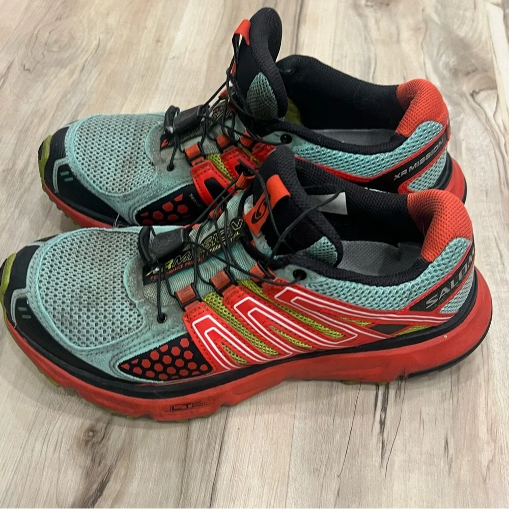 Salomon XR Mission 9.5 Trail Running hiking bight tennis Shoe off road XC dirt